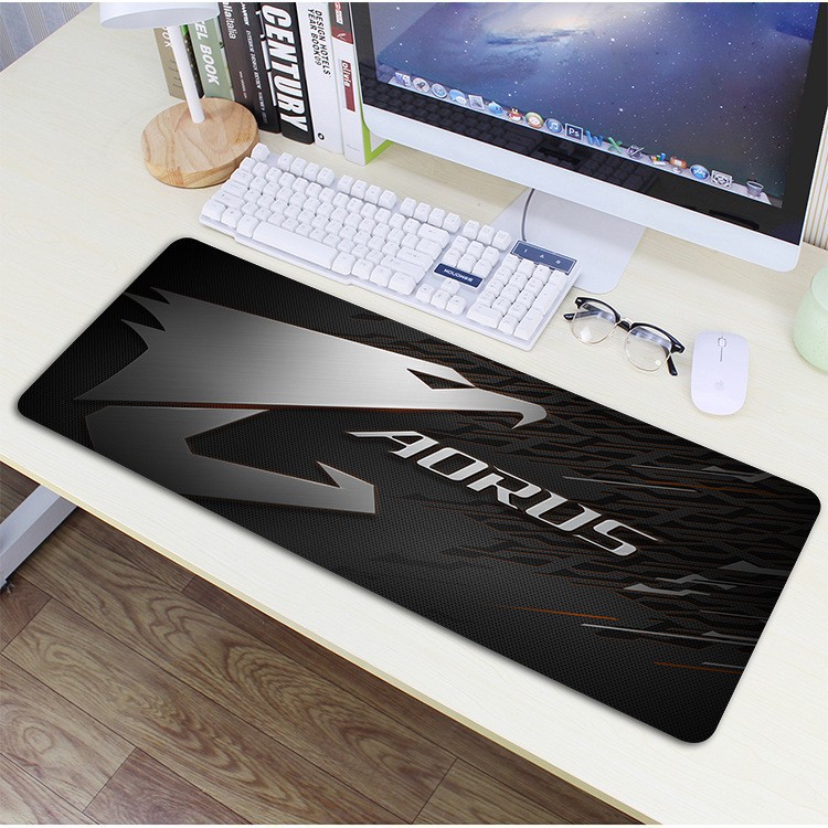 Lót Chuột Cỡ Lớn 30x80 cm, Full Bộ Aorus ROG Gaming, Chất Liệu Cao Su Tự Nhiên