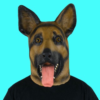 [BECGIE] Mặt nạ hóa trang hình chú chó béc giê chó ngáo dùng trong hóa trang halloween Cosplay trung thu lễ hội