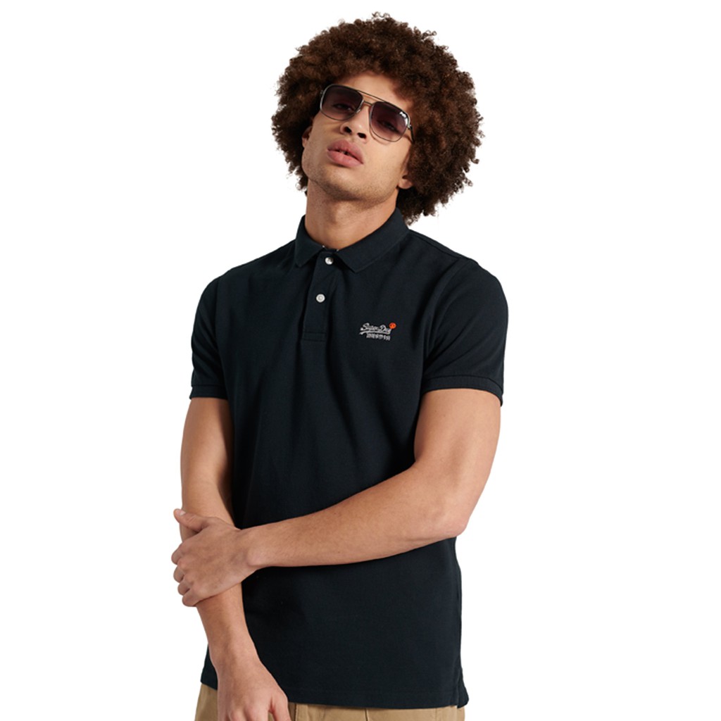 Áo Thun Polo Nam Superdry Classic Pique S/S SDM111031A 98T Màu Xanh Navy