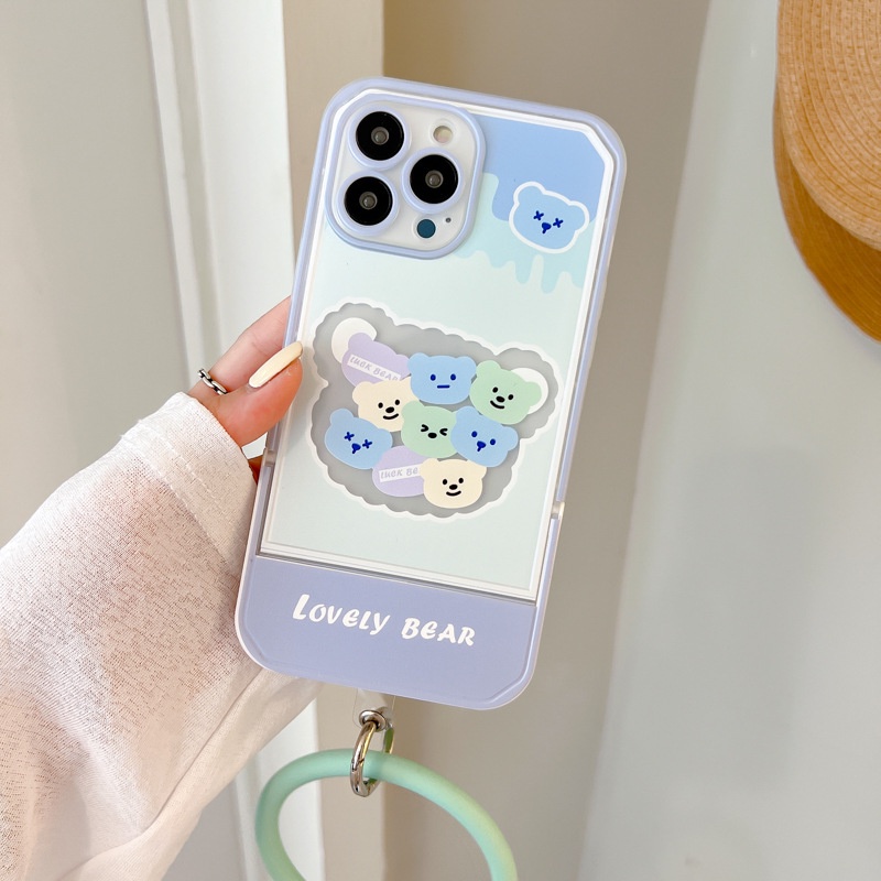 Ốp lưng iphone Ốp Điện Thoại tpu Silicone Kèm Giá Đỡ Ẩn Cho Apple 13Promax iphone12 11Pro xr Dinuo case