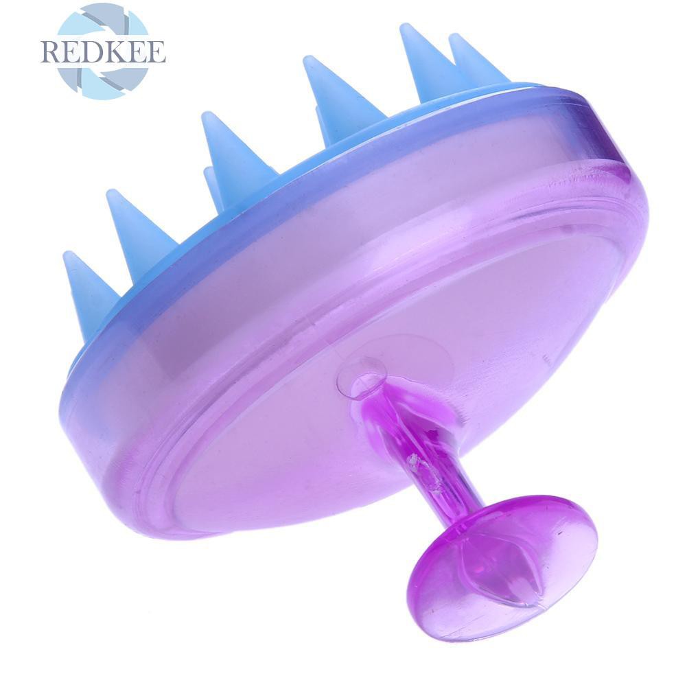 [Hàng mới về] Lược silicon gội massage da đầu tiện dụng