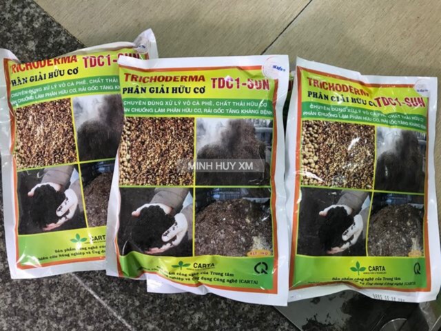 Nấm ủ Trichoderma 1kg ( Tặng 01 gói lân cao siêu kích rễ cây trồng)