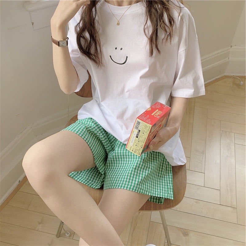 Đồ Bộ Mặt Nhà Mặt cười trắng