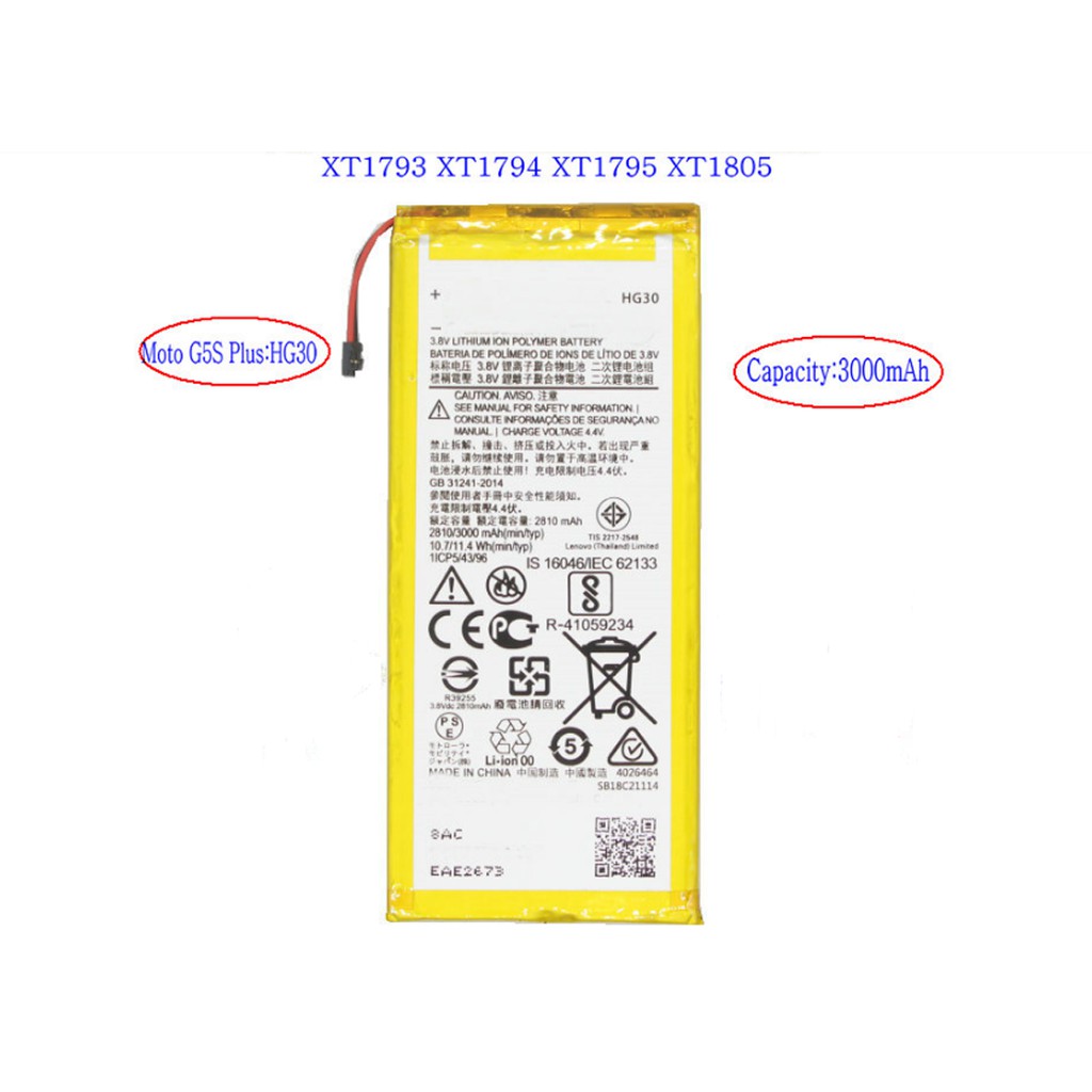 Thay pin moto g5s plus, pin điện thoại motorola moto g5s plus
