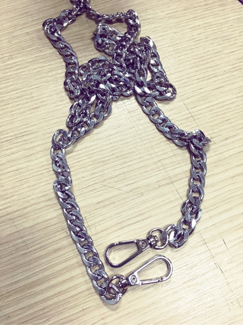 Dây xích kim loại đeo vai, quai túi xách, dây túi ngang 9mm kim loại nhẹ