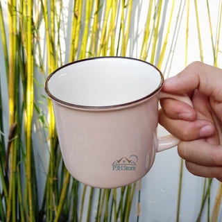 Ly sứ Lock&lock Chocolate Ring 370ml uống cafe trà TLL500