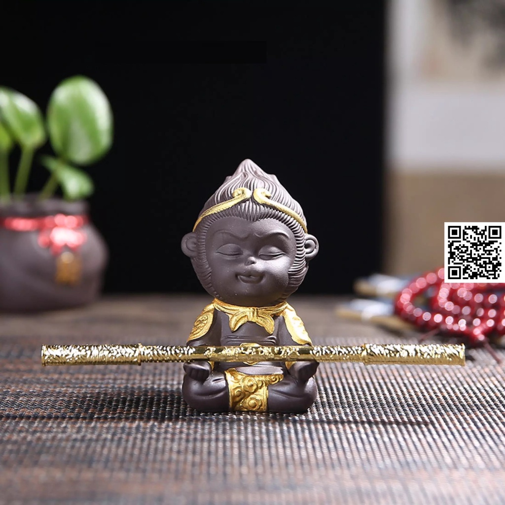 Mô hình gậy như ý hợp kim không rỉ vàng rồng khắc chữ kim côn bổng Tây du ký 1427