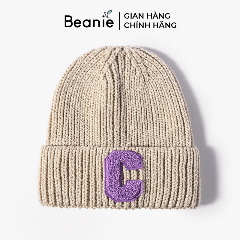Mũ Len Dài Thêu Chữ C Cao Cấp BEANIE Phong Cách Thời Trang Hàn Quốc, Nón Len Hip hop Unisex Nam Nữ Trơn Nhiều Màu B016
