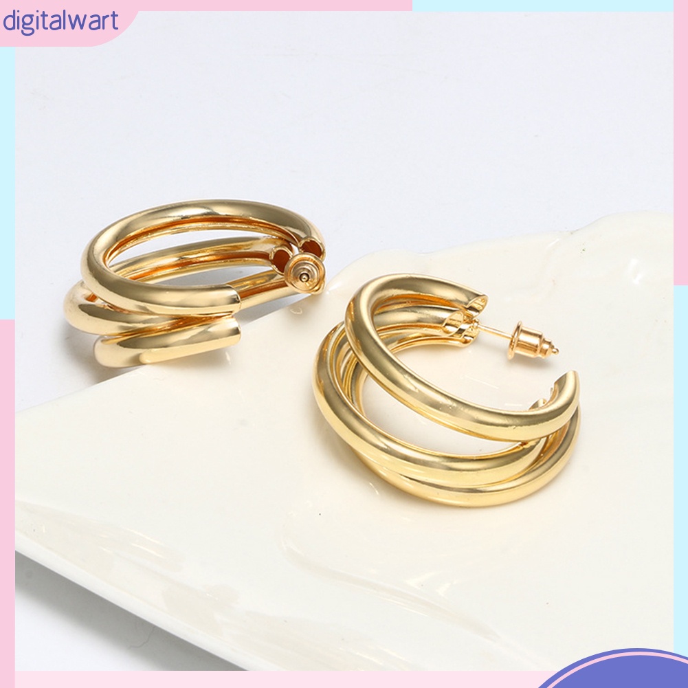 Hoa tai dạng vòng tròn thời trang dành cho nữ