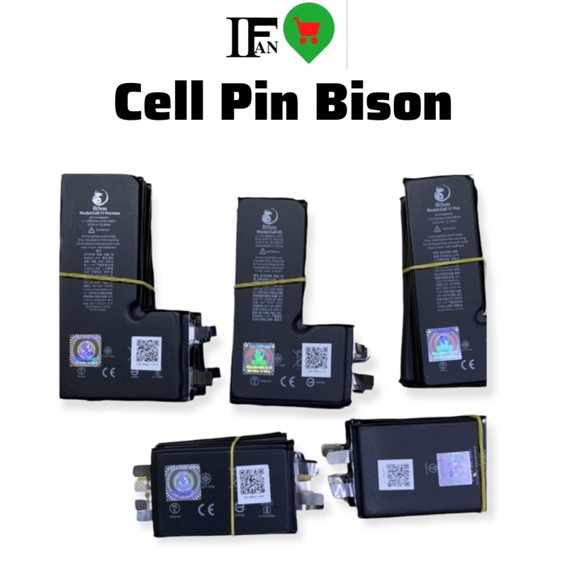 Cell Pin / Phôi Pin Bison Con Trâu Dung Lượng Cao XR/Xs/11/11Pro/11ProMax/12/12Pro/12ProMax