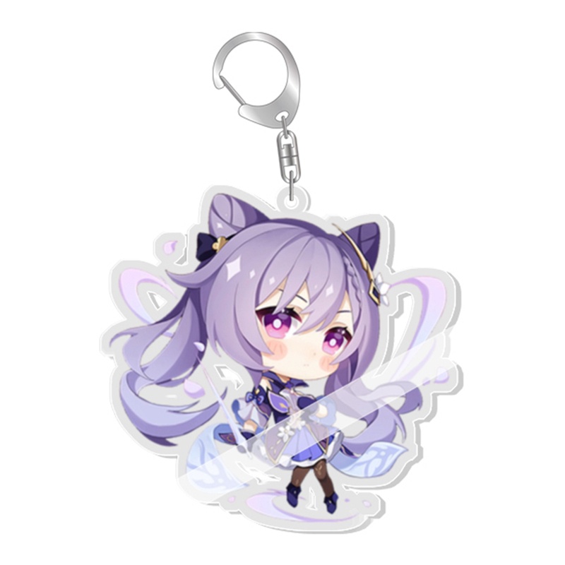 Móc Khóa Nhựa Acrylic Hai Mặt Hóa Trang Nhân Vật Kaedehara Kazuha