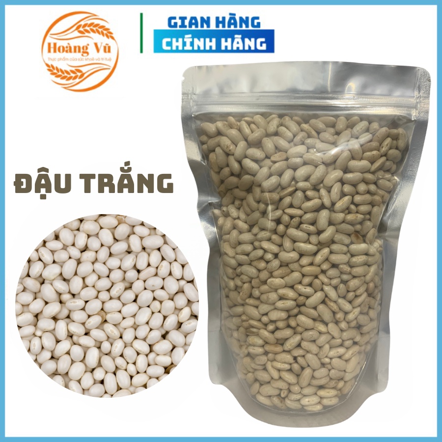 Đậu trắng hạt to ngon bở Hoàng Vũ, đỗ trắng quê nấu chè túi 500gr