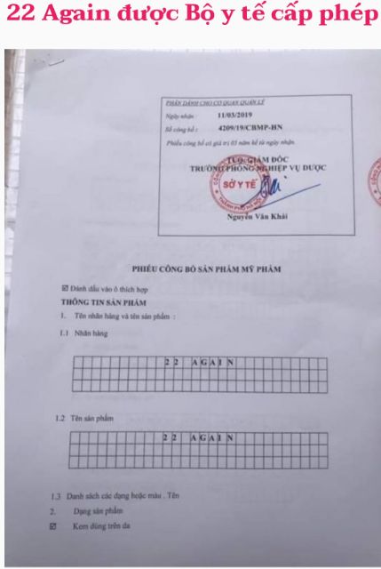 22 Again kem dưỡng da và chống lão hóa da ( ko tặng srm) | BigBuy360 - bigbuy360.vn