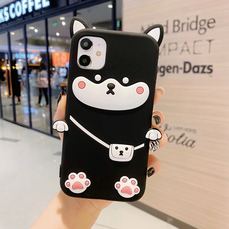 Ốp Điện Thoại Silicon Mềm Hình Shiba 3d Cho Iphone 11 / 12 Pro Max Mini 12pro Se 2020 X Xs Max Xr 6 6s 7 8 Plus