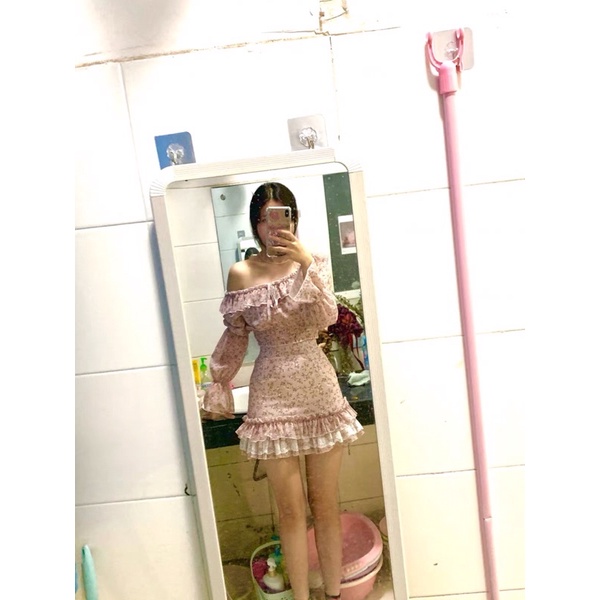 |GREMMA SET| Set hoa nhí chân váy hồng tiểu thư TLÉA