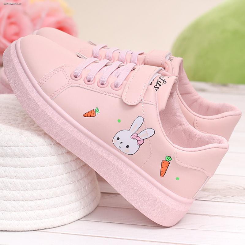 Giày thể thao bằng da thời trang mùa thu cho bé gái 9-10-11-12-13-15 tuổi