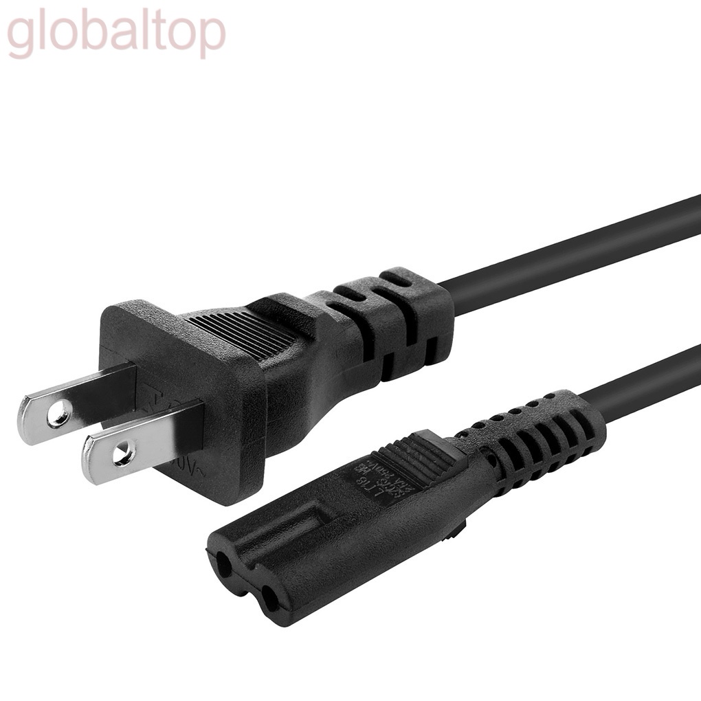 Dây cáp nguồn PVC 8 lỗ 2 lỗ phích cắm US dài 1.5m màu đen