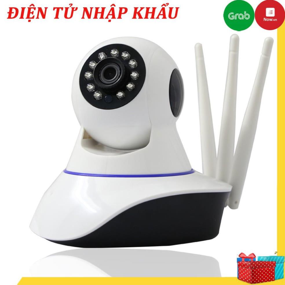 Camera wifi Yoosee 2.0 3 râu trong nhà - Quay 360 độ chế đô ngày đêm, có âm thanh, Chính hãng - bảo hành