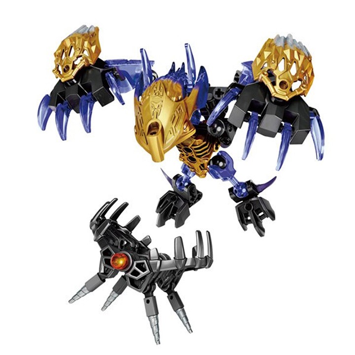 Đồ chơi lắp ráp KSZ Bionicle 612-3 Onua &amp; Terak Unity Set 217 chi tiết (Tím) hàng mới full box làm đồ chơi, quà tặng