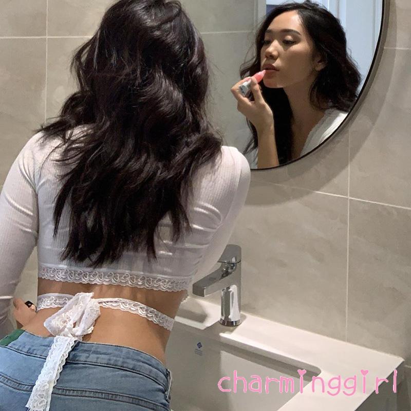 Áo Tay Dài Cổ Chữ V Thời Trang Quyến Rũ Cho Nữ