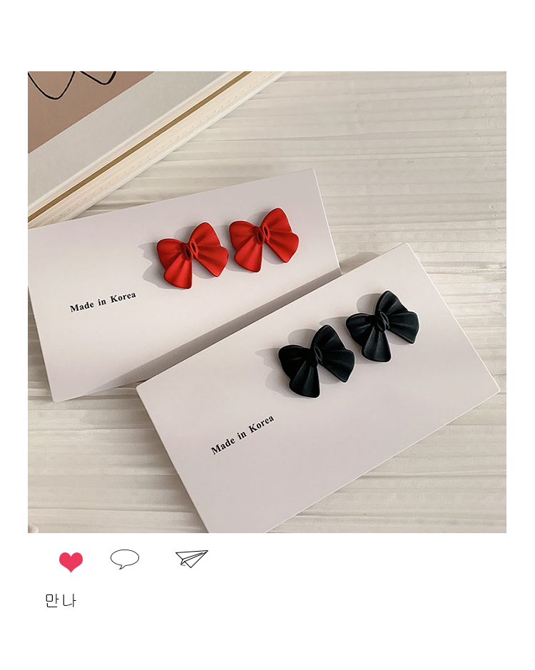 Khuyên tai nơ đơn giản xinh xắn điệu đà cho nữ