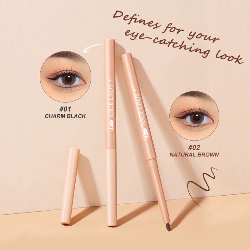 Bút kẻ mắt dạng gel siêu mảnh SACE LADY Eyeliner Pencil