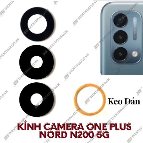 Mặt kính camera oneplus nord n200 có sẵn keo dán
