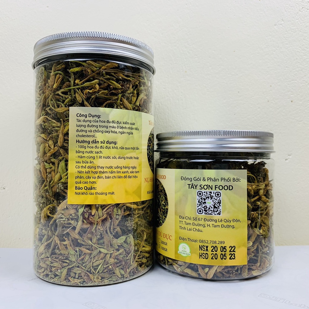 HŨ 200GR Nụ Hoa Đu Đủ Đực Khô Sạch Thượng Hạng - Tây Sơn Food