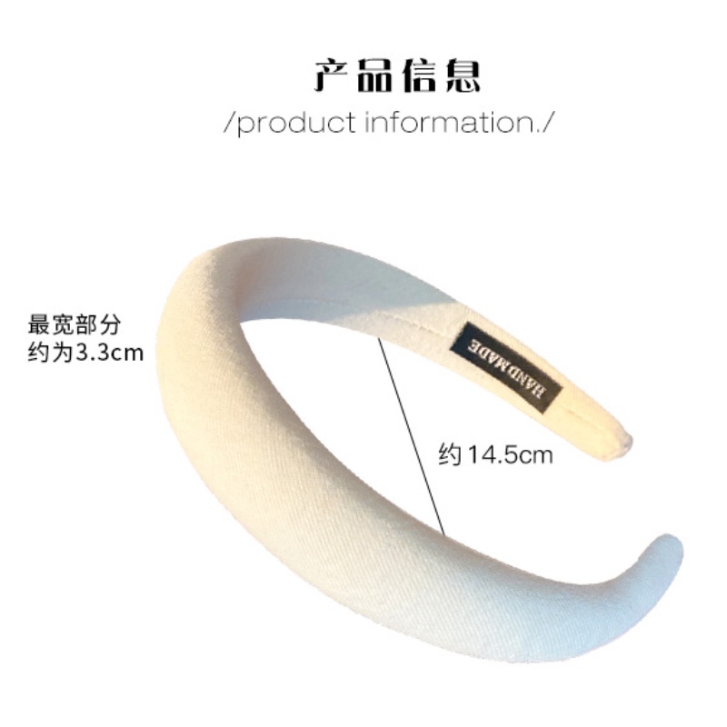 Jennie Jin Zhini Băng đô rửa mặt bản rộng bằng bọt biển phong cách Hàn Quốc cho nữ