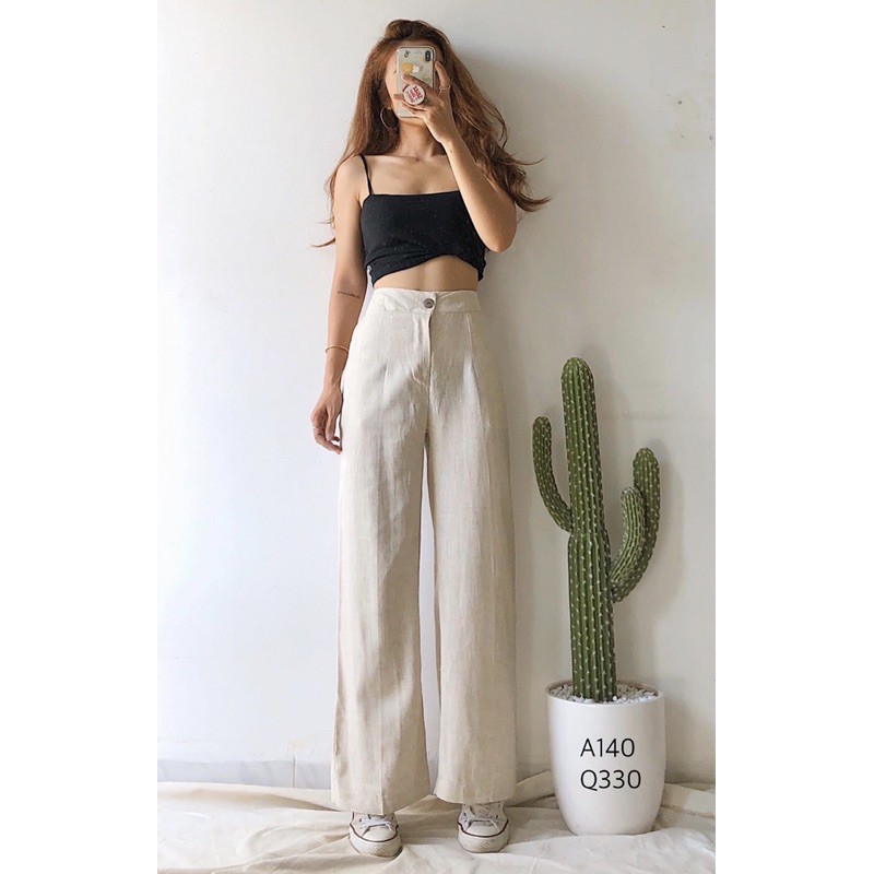 [Mã FAMAYWA giảm 10K đơn 50K] Quần Ống Rộng 💕Quần Culottes Chất Đũi Xước | BigBuy360 - bigbuy360.vn