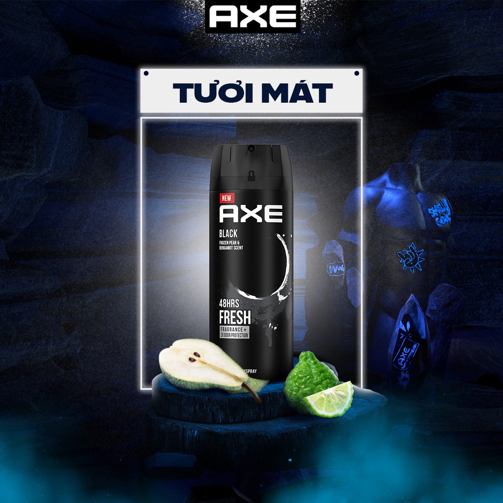 Xịt khử mùi nước hoa toàn thân Axe Mỹ cho nam hương thơm quyến rũ lưu hương lâu 150ml - Linh Giang chính hãng