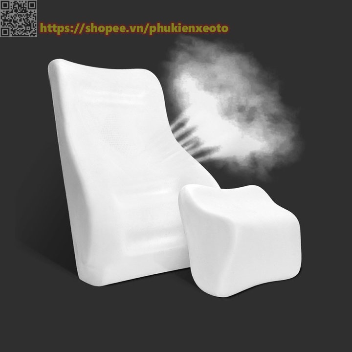 Gối Tựa Đầu Ô Tô - Tự Lưng Ô Tô Cao Su Non Nguyên Khối