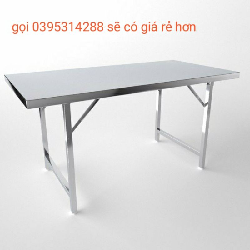 Bàn inox FELIX xếp Thái Lan  cao cấp( 70×120cm,70×140cm,80×160cm,80×180cm)