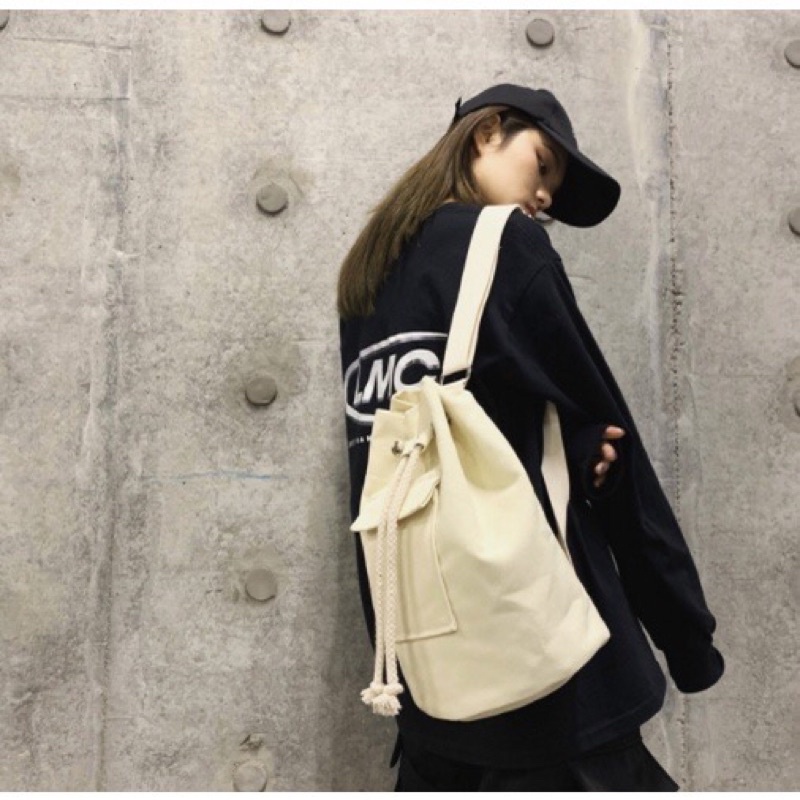 Balo túi đeo chéo Canvas phong cách đương phố Street Style