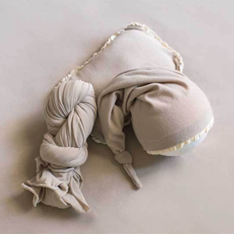 Bộ 3 Chăn Quấn Em Bé + Mũ Beanie + Gối Cho Trẻ Sơ Sinh