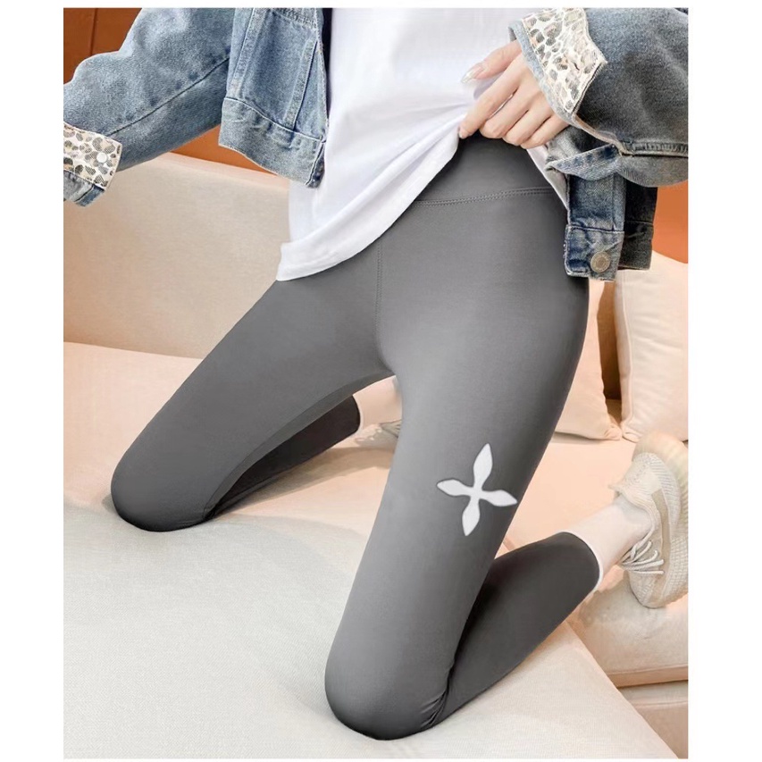 Quần Legging Lưng Cao Hoạ Tiết Da Cá Mập Thiết Kế Ôm Sát Tôn Dáng