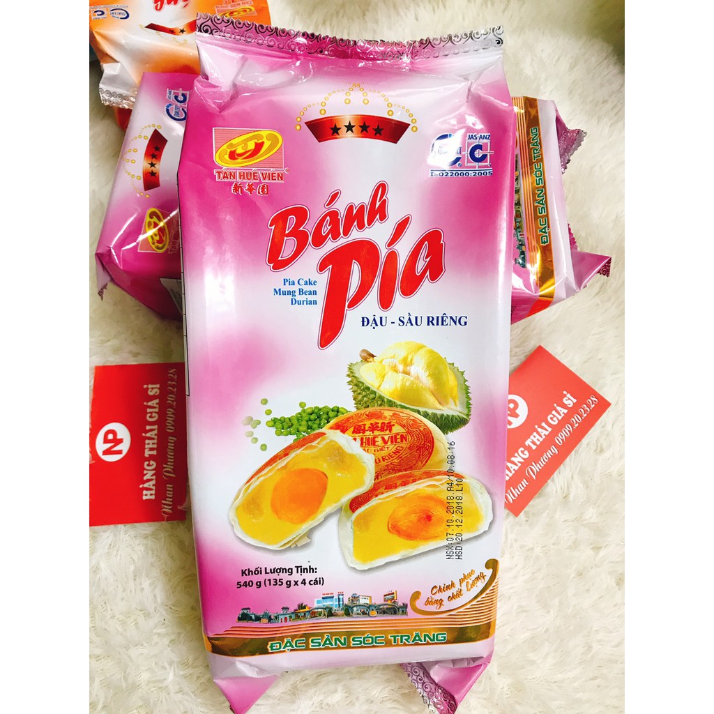 Bánh Pía Đậu Xanh Sầu Riêng Trứng Muối Tân Huê Viên