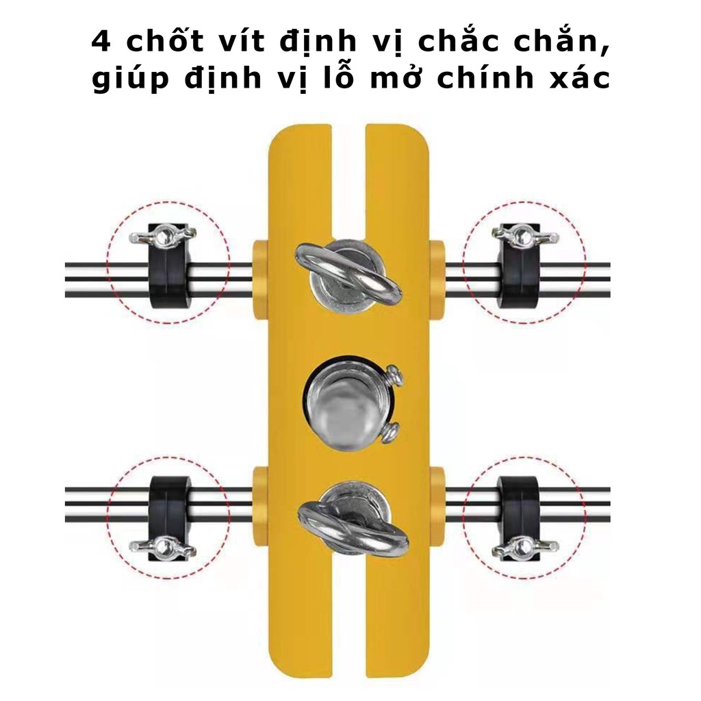 Bộ cữ khoan khóa cửa, bộ cữ đục ổ khoá cửa loại cao cấp tặng kèm 3 mũi khoan