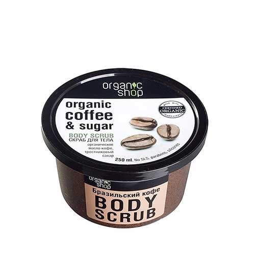 Tẩy tế bào chết toàn thân cà phê Organic Coffee and Sugar Body Scrub 250ml