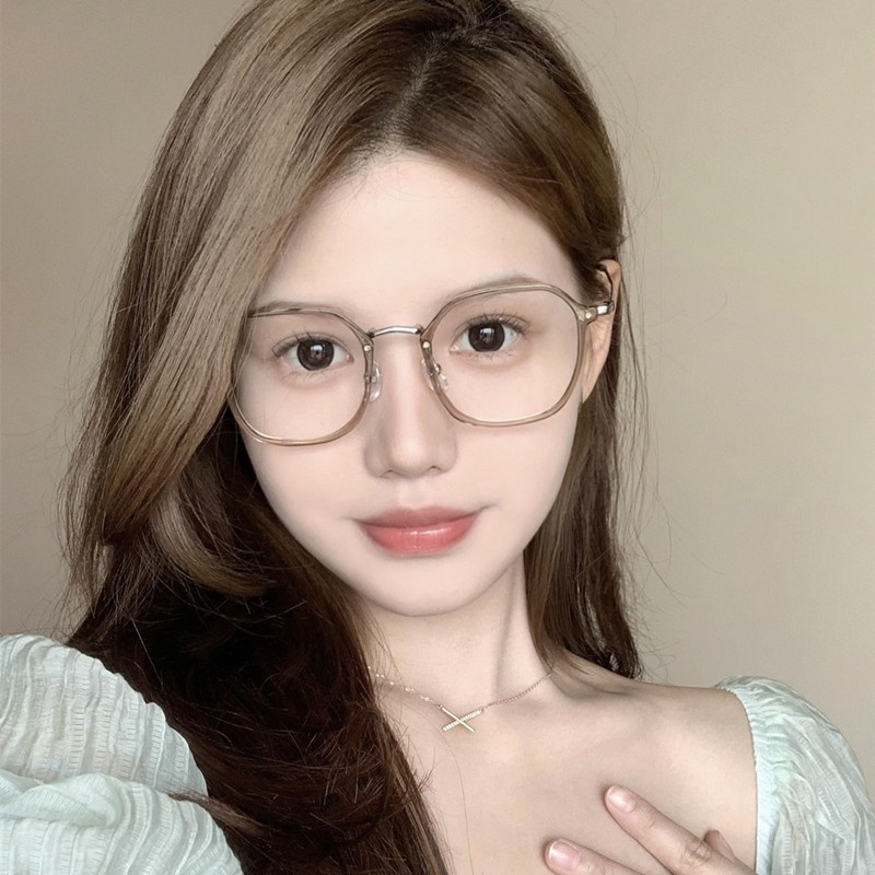 Kính TR90 Gọng Vuông Chống Bức Xạ Phong Cách Retro Thời Trang Cho Nữ