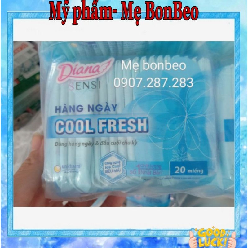 Băng vệ sinh hàng ngày DIANA COOL FRESH 20miếng