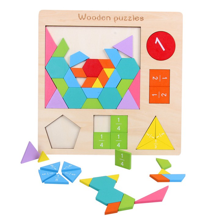 Đồ chơi giáo dục trẻ em mầm non 54 chi tiết giáo dục sớm Montessori