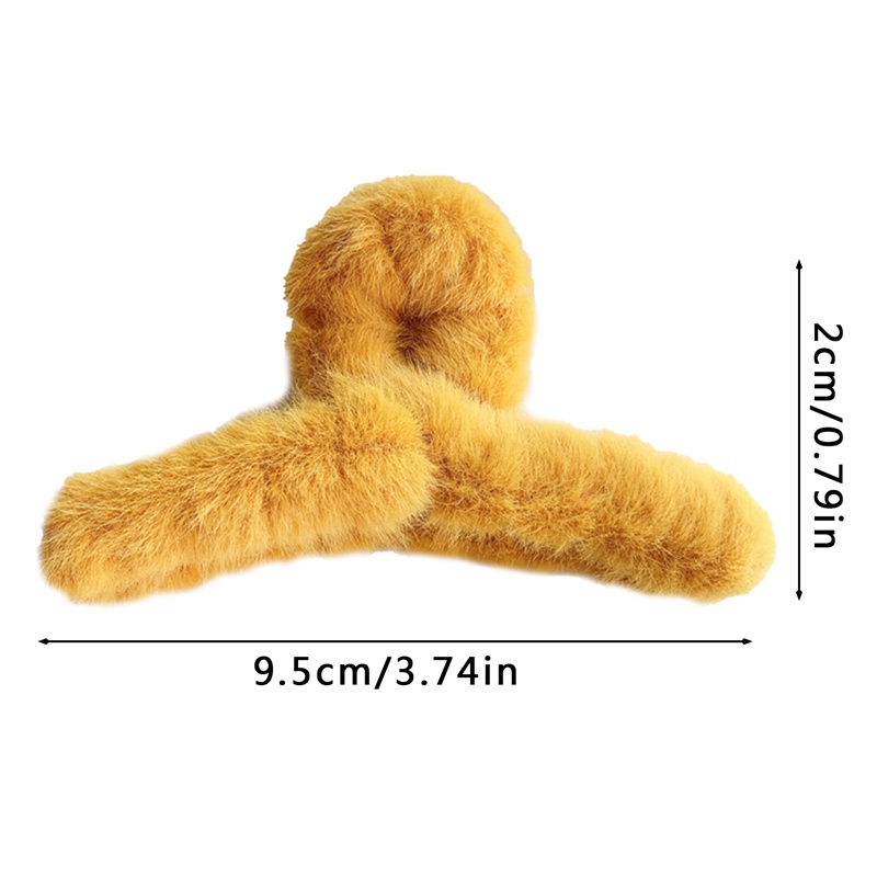 Ygt Kẹp Tóc Đính Lông Giả Thời Trang Thu Đông Hàn Quốc Cho Nữ