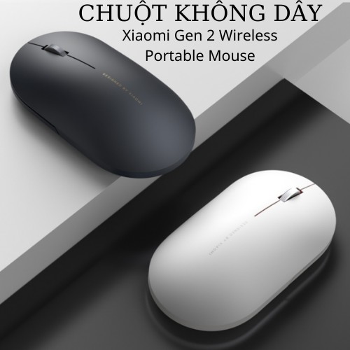 CHÍNH HÃNG - Chuột KHÔNG DÂY Xiaomi Gen 2 Wireless Portable Mouse - Fullbox- BH 1 Tháng