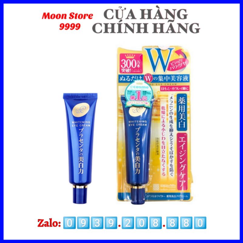 Kem Mắt Meishoku Whitening Eye Cream Nhật Bản 30g Giảm Thâm Quầng Mắt Xoá Nhăn Chống Lão Hoá
