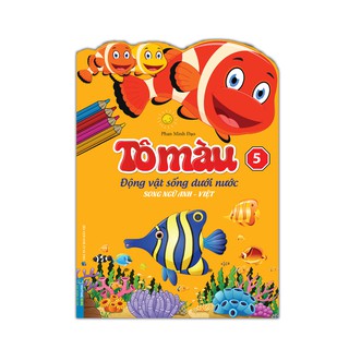 Tô Màu Động Vật Dưới Nước Song Ngữ Anh Việt - Tập 5