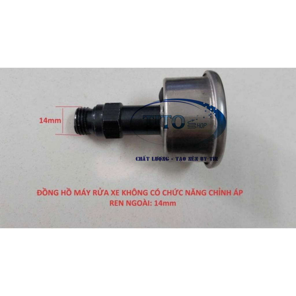 Đồng hồ đo áp lực nước máy xịt rửa cao áp - Phụ kiện máy rửa xe
