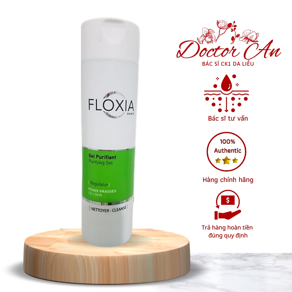 Sữa rửa mặt Floxia Purifiant Purifying Gel dành cho da nhờn, mụn- Bác SĨ Da Liễu An