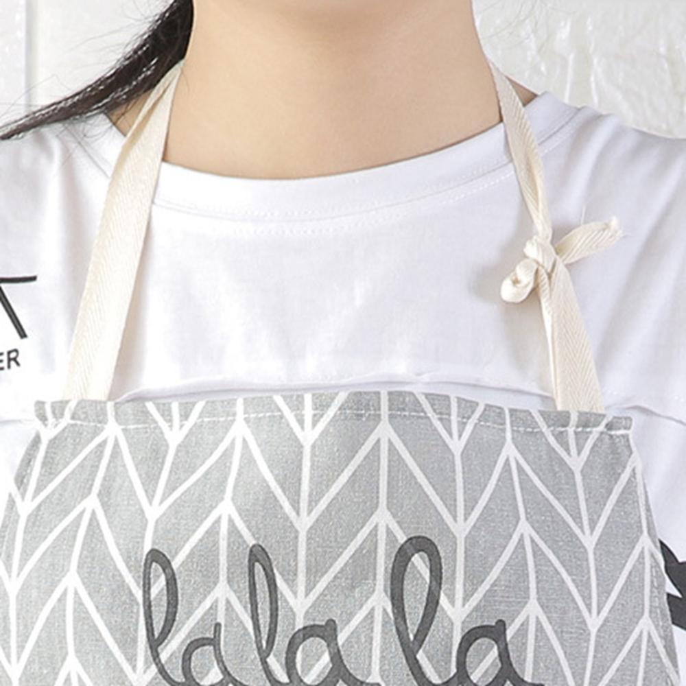 Tạp Dề Nấu Ăn Vải Lanh Cotton Họa Tiết Sọc Caro Dành Cho Người Lớn