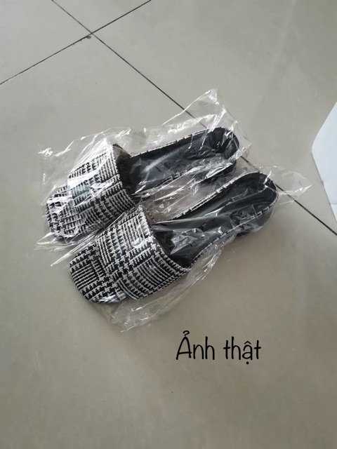 Guốc quai ngang bản to gót 3cm